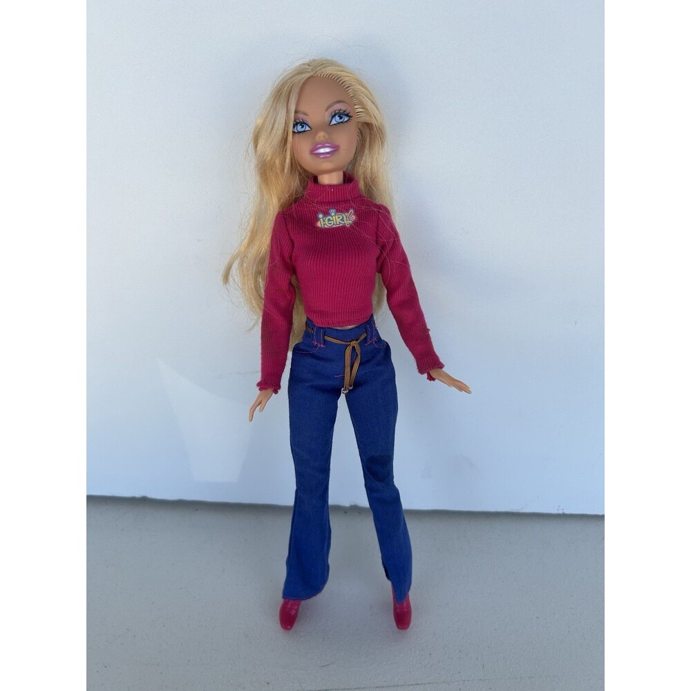 2003 Mattel My Scene Barbie Doll Blonde Lanard i-Girl Outfit Redressed